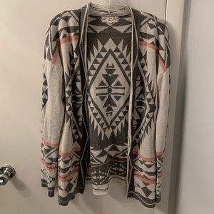 Aztec Printed Cardigan
